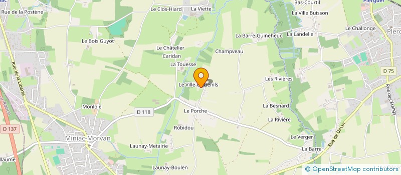 localisation de l'entreprise SCI LE MATHOLAU  MINIAC-MORVAN