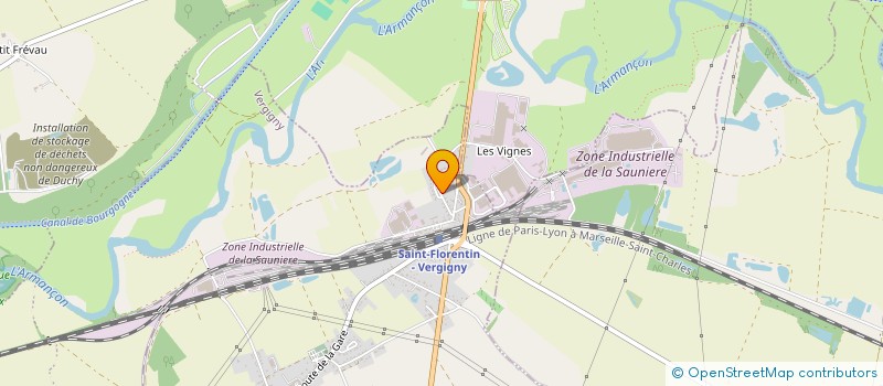 localisation de l'entreprise SCI LE MATIN  SAINT FLORENTIN