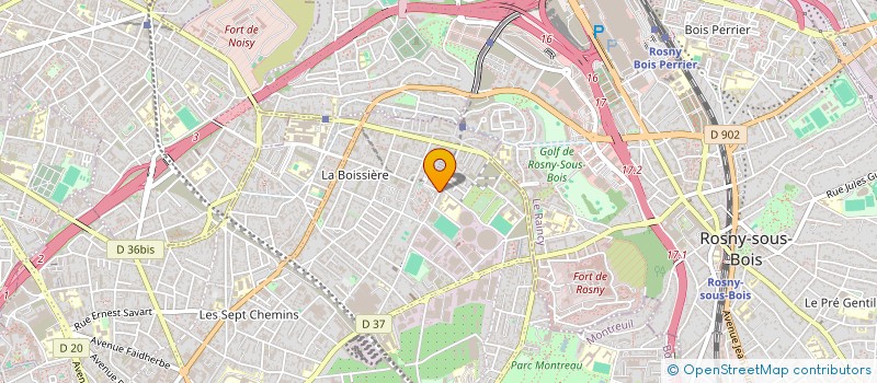 localisation de l'entreprise SCI LE MATIN DE BRANLY  MONTREUIL