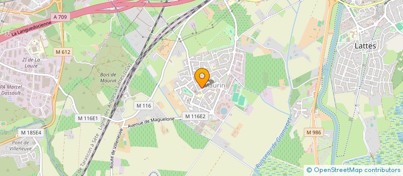 localisation de l'entreprise SCI LE MAURIANI à LATTES