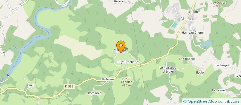 localisation de l'entreprise SCI LE MAURILLOU  AFFIEUX