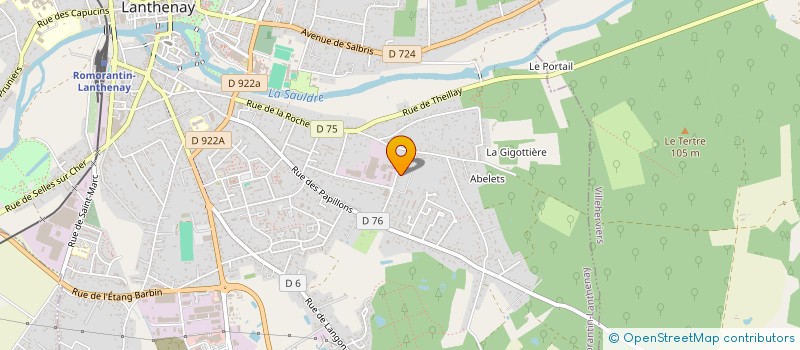 localisation de l'entreprise SCI LE MAUX GEORGE SAND  ROMORANTIN-LANTHENAY