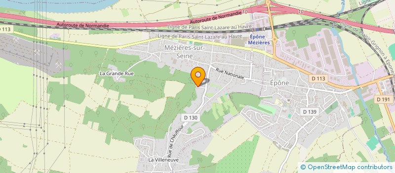 localisation de l'entreprise SCI LE MAZET  MEZIERES-SUR-SEINE