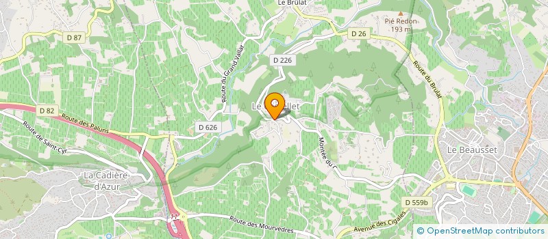 localisation de l'entreprise SCI LE MAZET  LE CASTELLET