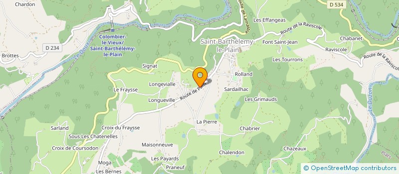 localisation de l'entreprise SCI LE MAZET  SAINT-BARTHELEMY-LE-PLAIN