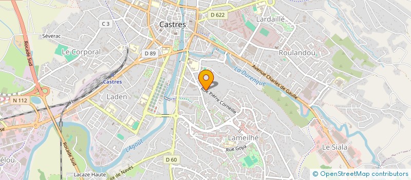 localisation de l'entreprise SCI LE MAZET  CASTRES