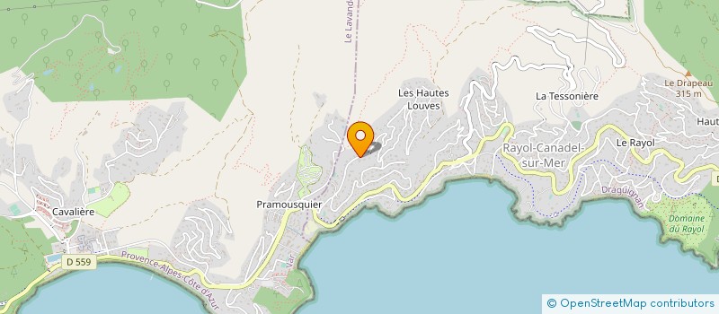 localisation de l'entreprise SCI LE MAZET à RAYOL-CANADEL-SUR-MER