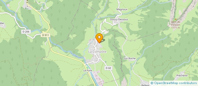 localisation de l'entreprise SCI LE MAZET  LA COMPOTE