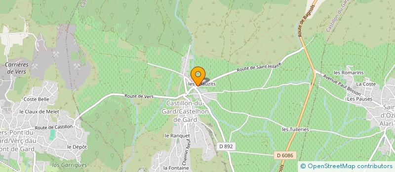 localisation de l'entreprise SCI LE MAZET DES VIGNES  SAINT HILAIRE D'OZILHAN