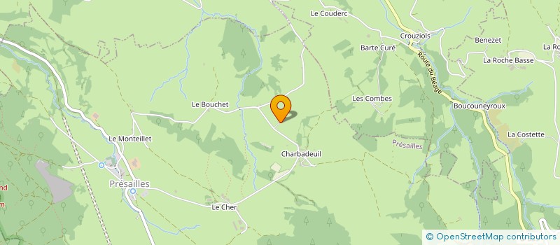 localisation de l'entreprise SCI LE MAZILLOUX  PRESAILLES