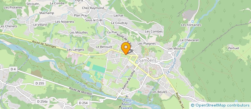 localisation de l'entreprise SCI LE MAZOT à SAMOENS