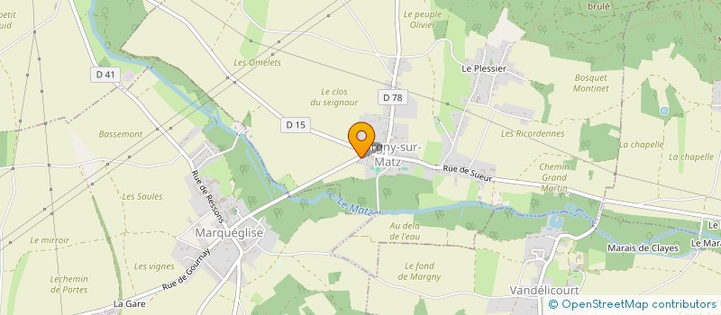 localisation de l'entreprise SCI LE MAZT  MARGNY-SUR-MATZ