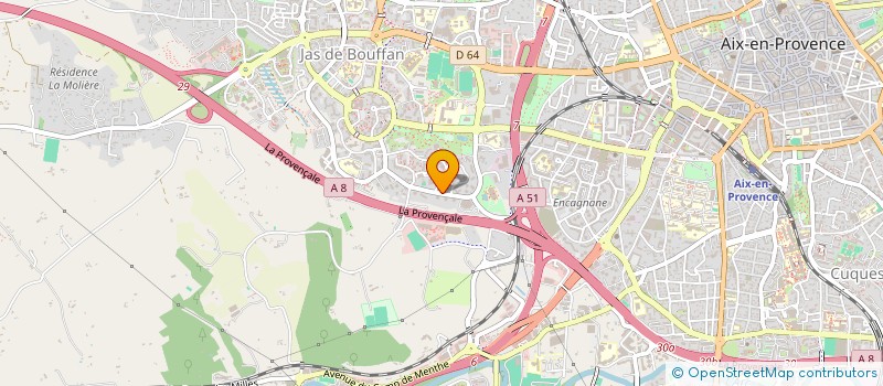 localisation de l'entreprise SCI LE MEDITERRANEE à AIX-EN-PROVENCE