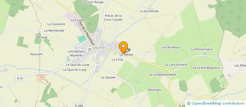 localisation de l'entreprise SCI LE MEDOC  SEPMES