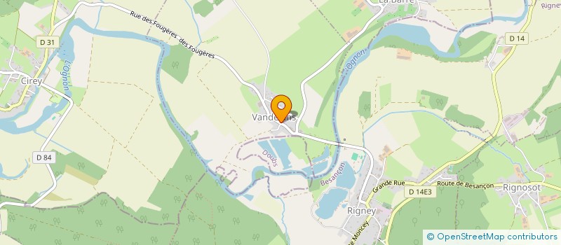 localisation de l'entreprise SCI LE MEIX DES CHENES  VANDELANS