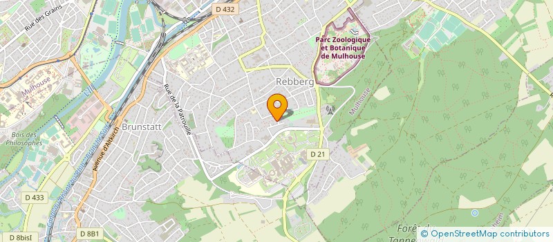 localisation de l'entreprise SCI LE MELEZE  MULHOUSE