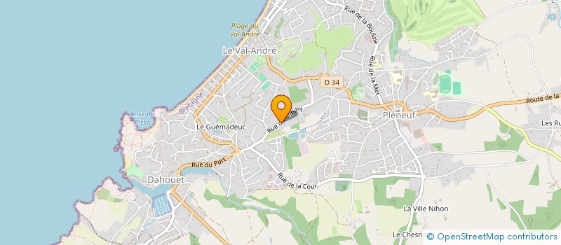 localisation de l'entreprise SCI LE MENER  PLENEUF-VAL-ANDRE