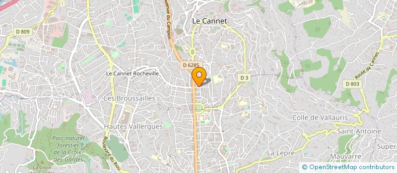 localisation de l'entreprise SCI LE MENHIR  LE CANNET