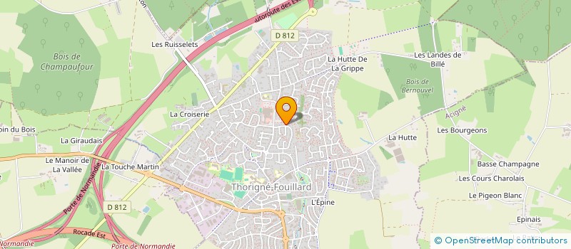 localisation de l'entreprise SCI LE MENTEC  THORIGNE-FOUILLARD