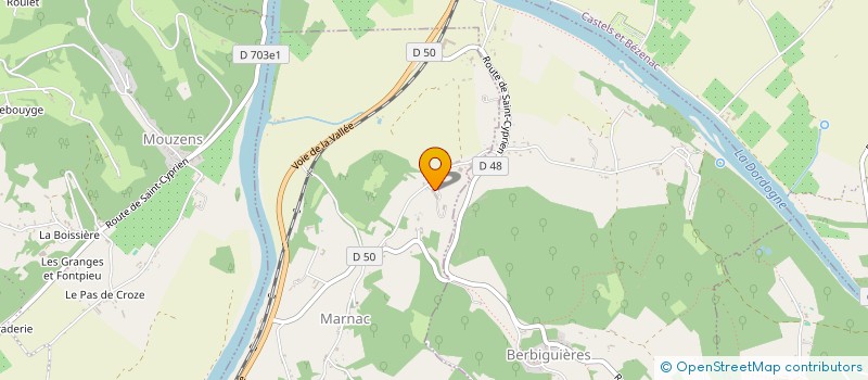 localisation de l'entreprise SCI LE MERCULOT  MARNAC