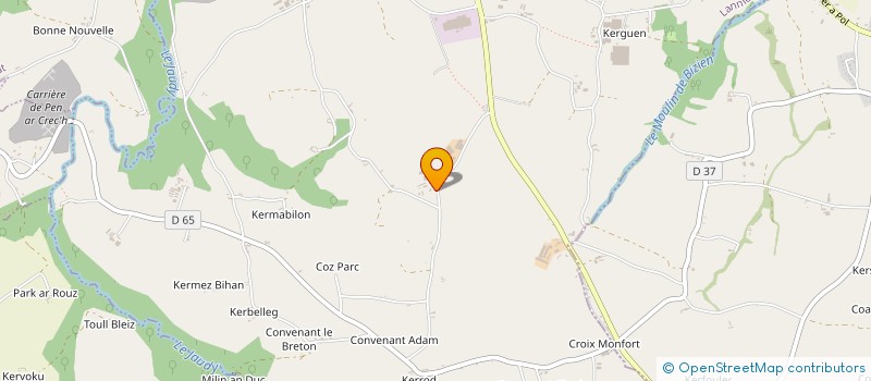 localisation de l'entreprise SCI LE MERDY  LA ROCHE-JAUDY