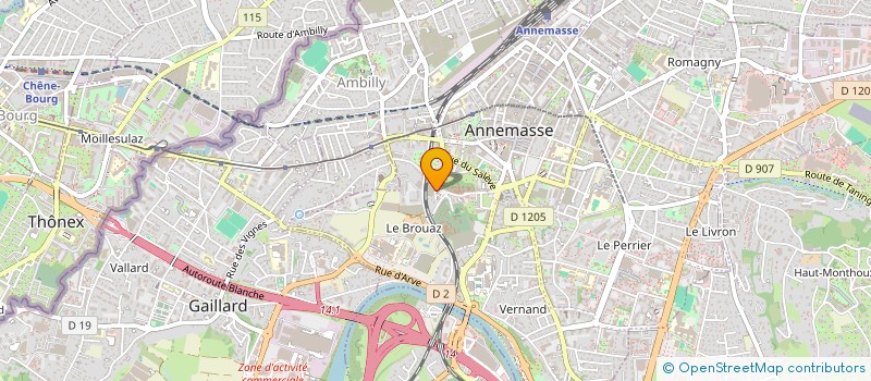 localisation de l'entreprise SCI LE MERIDIEN à ANNEMASSE
