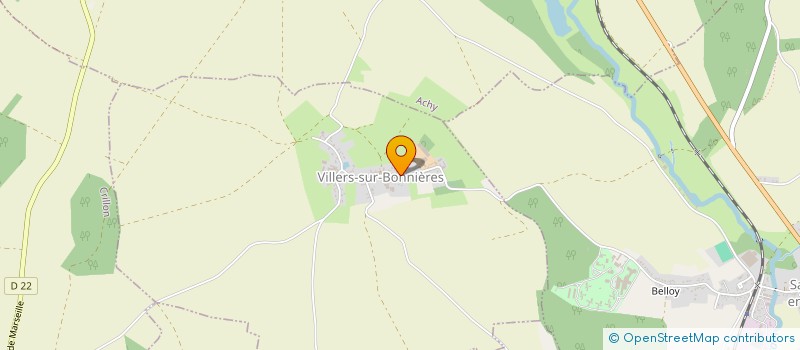 localisation de l'entreprise SCI LE MERISIER  VILLERS-SUR-BONNIERES