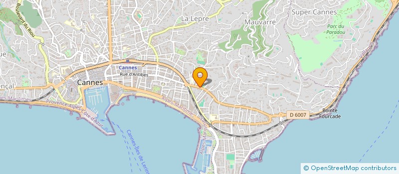 localisation de l'entreprise SCI LE MERIVAL à CANNES