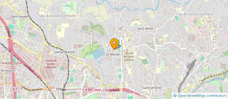 localisation de l'entreprise SCI LE MERLAN à MARSEILLE