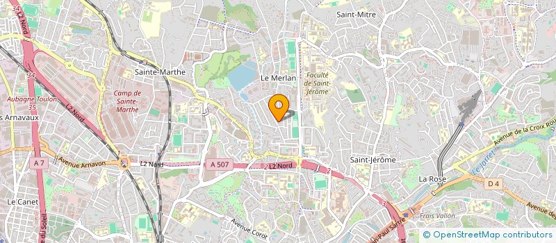 localisation de l'entreprise SCI LE MERLAN à MARSEILLE