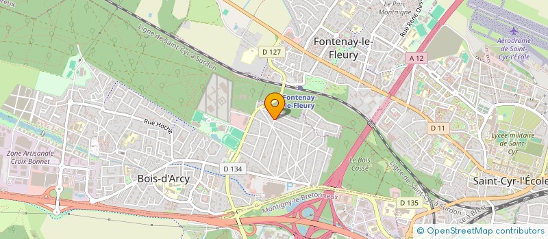 localisation de l'entreprise SCI LE MERLE ROUGE  BOIS-D'ARCY