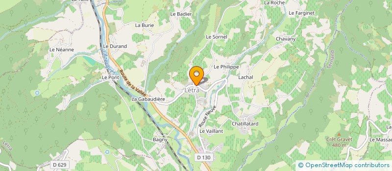 localisation de l'entreprise SCI LE MERLOUX  THEIZE