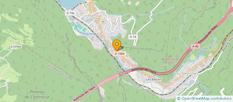 localisation de l'entreprise SCI LE MERLOZ à NANTUA