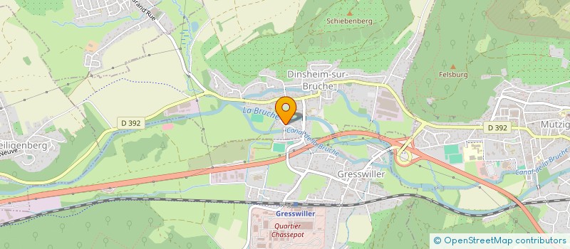 localisation de l'entreprise SCI LE MERMOZ  DINSHEIM-SUR-BRUCHE