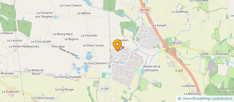 localisation de l'entreprise SCI LE METAYER  VIGNOC