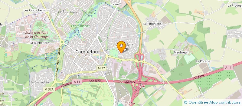 localisation de l'entreprise SCI LE METROPOLITAIN  CARQUEFOU