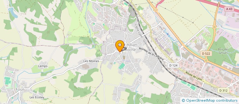 localisation de l'entreprise SCI LE METROZ  SAINT-ALBAN-DE-ROCHE