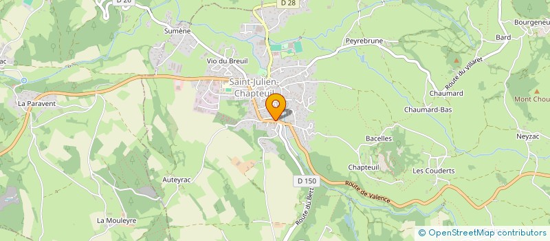 localisation de l'entreprise SCI LE MEYGAL  SANSSAC-L'EGLISE