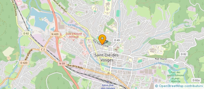 localisation de l'entreprise SCI LE MEZE à SAINT-DIE-DES-VOSGES