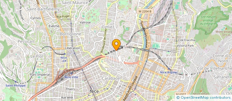 localisation de l'entreprise SCI LE MEZIARD à NICE