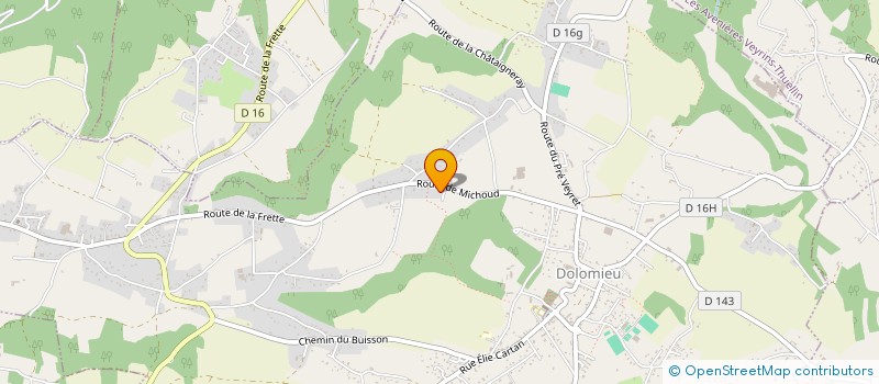 localisation de l'entreprise SCI LE MICHOUD  DOLOMIEU