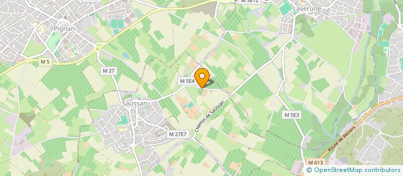 localisation de l'entreprise SCI LE MIEL D'ORB  SAUSSAN