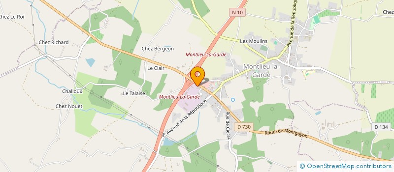 localisation de l'entreprise SCI LE MILAN  MONTLIEU-LA-GARDE