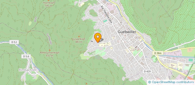 localisation de l'entreprise SCI LE MILLE CENT  GUEBWILLER