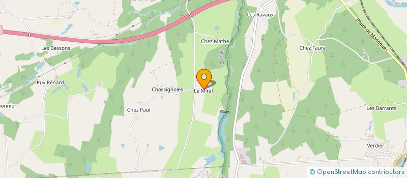 localisation de l'entreprise SCI LE MIRAL  ORLEAT