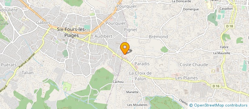 localisation de l'entreprise SCI LE MIRAMAR à LA SEYNE SUR MER