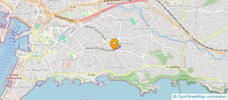 localisation de l'entreprise SCI LE MIRAMAR  TOULON