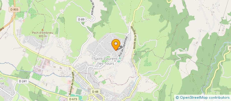 localisation de l'entreprise SCI LE MIRANDET  SAINT-LAURENT-LES-TOURS