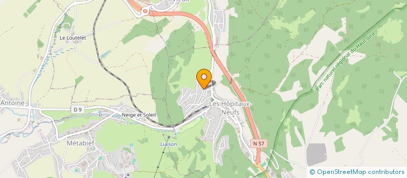 localisation de l'entreprise SCI LE MIROIR  LES HOPITAUX NEUFS