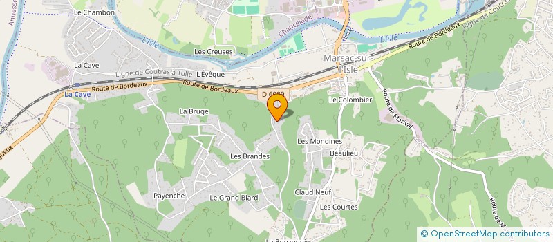 localisation de l'entreprise SCI LE MISSOU  MARSAC-SUR-L'ISLE